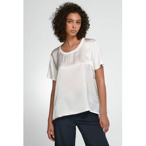 Blouseshirt korte mouwen Van Peter Hahn wit