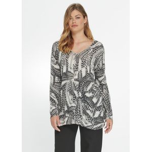 Trui V-hals en lange mouwen Van Anna Aura zwart