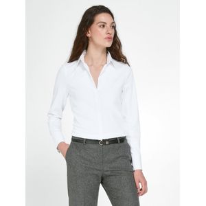 Jersey blouse 100% katoen Van Fadenmeister Berlin wit