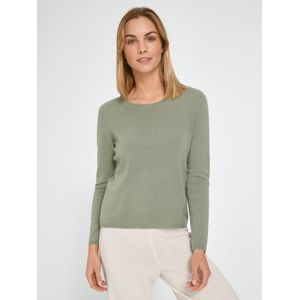 Trui 100% kasjmier ronde hals Van Peter Hahn groen