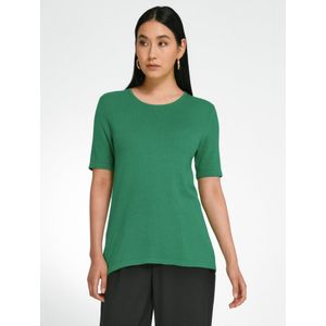 Trui ronde hals en korte mouwen Van Peter Hahn groen