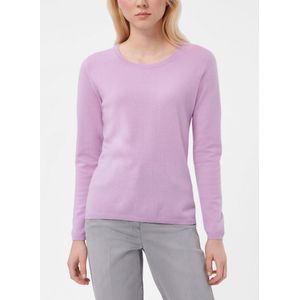 Trui scheerwol en kasjmier ronde hals Van Peter Hahn paars