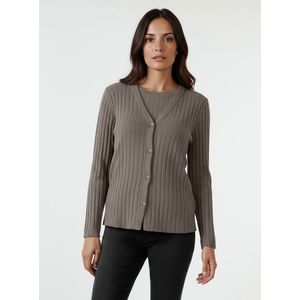 overhemdjasje V-hals Van Efixelle beige