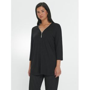 Lang shirt 3/4-mouwen Van Emilia Lay zwart
