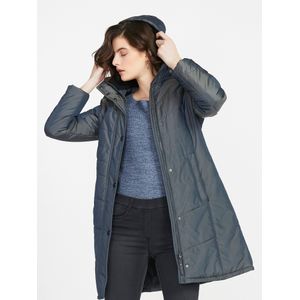 Doorgestikte lange jas Van Peter Hahn groen