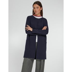 Lang vest 100% katoen lange mouwen Van Peter Hahn blauw
