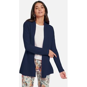 Vest 100% SUPIMA®-katoen lange mouwen Van Peter Hahn blauw