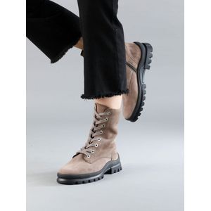 Veterschoen enkellaarsje Wendy Van Semler beige