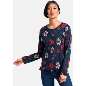 Shirt ronde hals Van Peter Hahn blauw