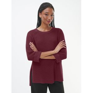 Lange trui 100% SUPIMA®-coton Van Peter Hahn rood