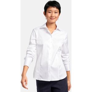Eterna - Blouse - Wit - 100% Katoen - Lange Mouwen