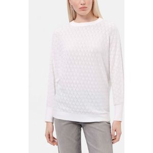 Trui ronde hals Van Peter Hahn wit