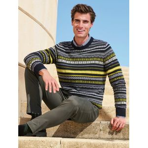 Bugatti - Chino - Groen - Stretchkwaliteit - Normale Taillehoogte