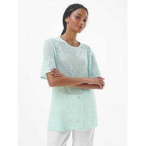 Trui ronde hals Van Peter Hahn blauw