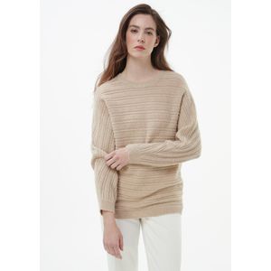 Trui ronde hals Van include beige