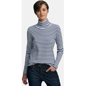 Colshirt lange mouwen Van Peter Hahn wit