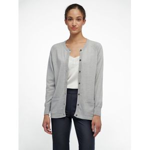 Vest 100% scheerwol model Ida Van Peter Hahn grijs