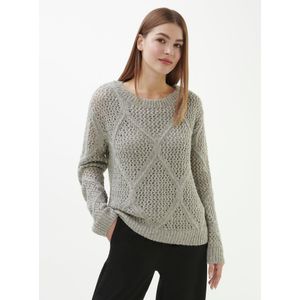 Trui ronde hals Van Monari grijs