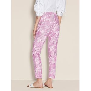 Enkellange slim fit broek Van Peter Hahn pink