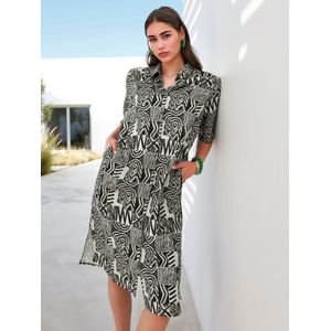 Jurk korte mouwen Van Anna Aura beige