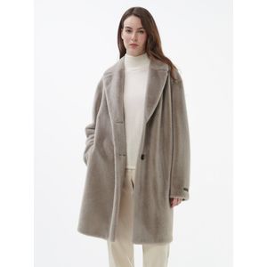 Lange jas Van White Label beige