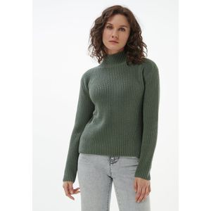 Trui een opstaande kraag Van Peter Hahn groen