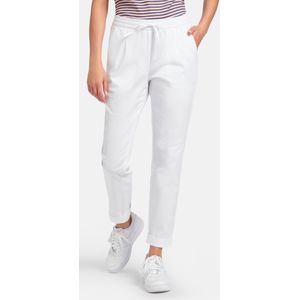 Enkellange comfortbroek pasvorm Cornelia Van Peter Hahn wit