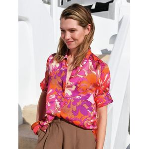 Blouse korte mouwen Van Fadenmeister Berlin pink