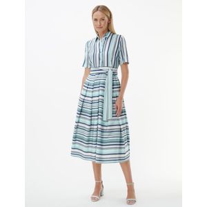 Jurk korte mouwen Van Fadenmeister Berlin turquoise