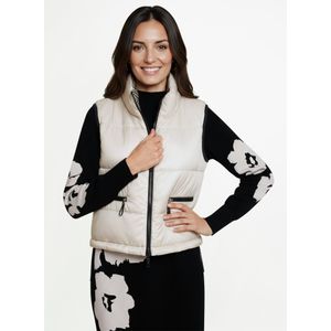 Omkeerbaar gewatteerd vest Van Betty Barclay beige