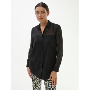 Blouse lange mouwen Van Emilia Lay zwart