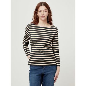 Gestreept shirt Van BASLER zwart