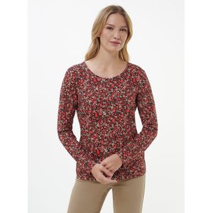 Shirt ronde hals Van Peter Hahn rood