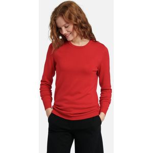 Trui 100% scheerwol Van Peter Hahn rood