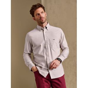 Overhemd 100% katoen Van GANT beige