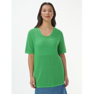 Trui ronde hals Van Anna Aura groen