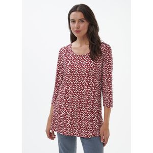 Shirt ronde hals en 3/4-mouwen Van Emilia Lay rood