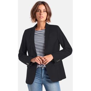 Blazer bi-elastisch materiaal Van Peter Hahn zwart