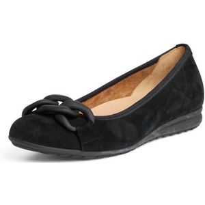 Gabor Comfort - Ballerina's - Zwart - Geitensuèdeleer