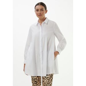 Lange blouse lange mouwen Van Emilia Lay wit