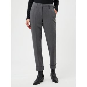Enkellange broek persplooien Van Fadenmeister Berlin grijs