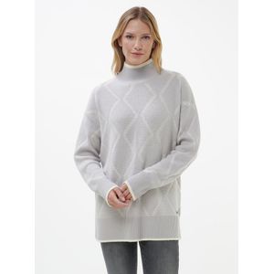 Lange gebreide trui Van BASLER grijs