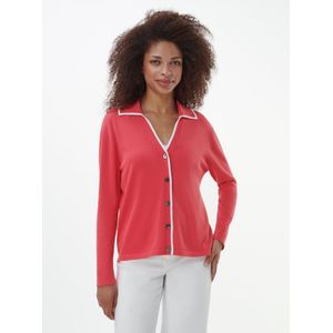 Vest 100% SUPIMA®-katoen Van Peter Hahn rood