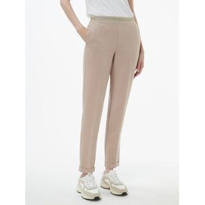Enkellange broek pasvorm Regular Fit Van Fadenmeister Berlin beige
