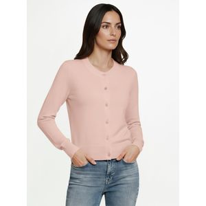 Cardigan ronde hals Van Peter Hahn roze