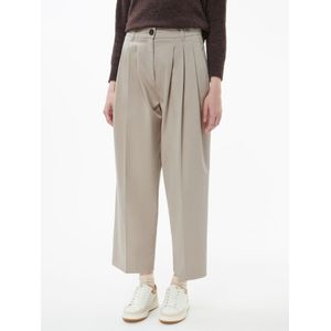 Wide Fit-7/8-broek Van Peter Hahn beige