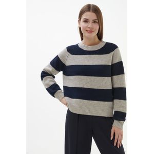 Trui ronde hals Van Peter Hahn grijs