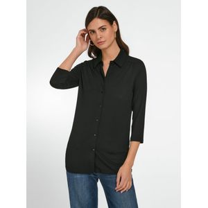 Jersey blouse 3/4-mouwen Van Peter Hahn zwart