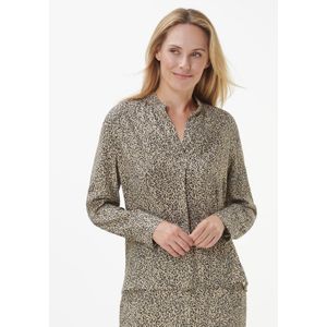 Overslagblouse Van Peter Hahn beige