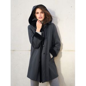 Jas alpaca en mohair Van Peter Hahn zwart